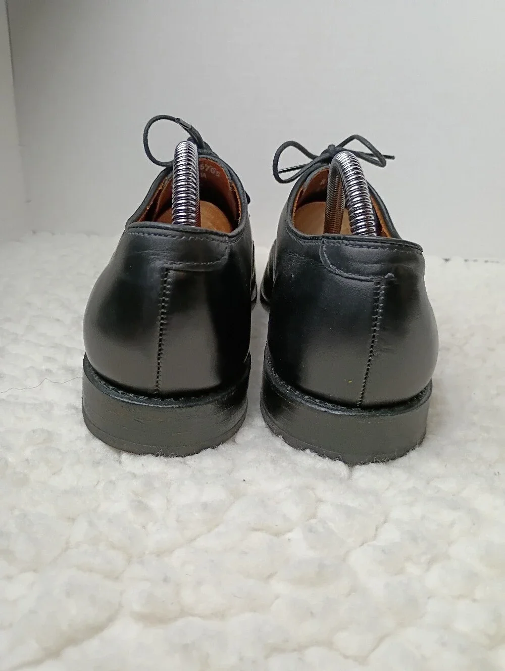 Allen Edmonds Fifth Avenue Black Cap Toe Oxford Dress Shoes Men's 8.5 D USA 5705